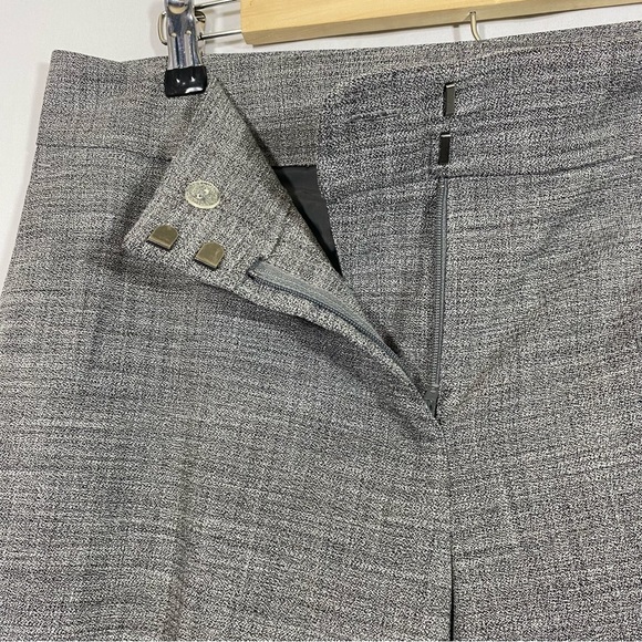 Ann Taylor Factory Julie Dress Pants‎ Ankle Crop Slacks Gray Career Curvy Size 8 - Picture 6 of 9